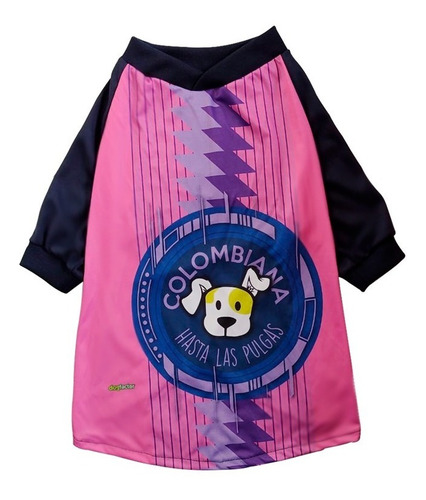 Camiseta Colombiano Hasta Las Pulgas Perro Mascota Talla L