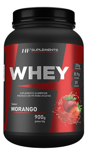 Whey Protein De Morango 900g Hf Suplements
