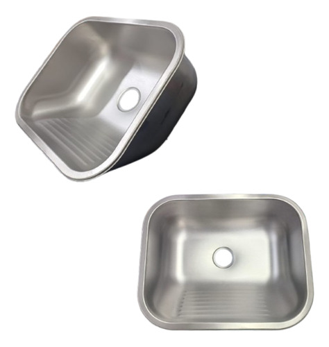 Tanque Inox Fixação Em Parede 50x40 Fosco Escovado