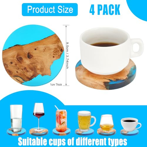 Posavasos, Posavasos Hechos A Mano, Posavasos De Madera Impe