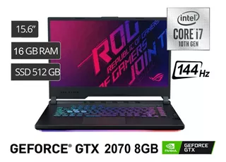 Notebook Asus Rog Strix G15 - I7 10gen Rtx 2070 8gb 144hs