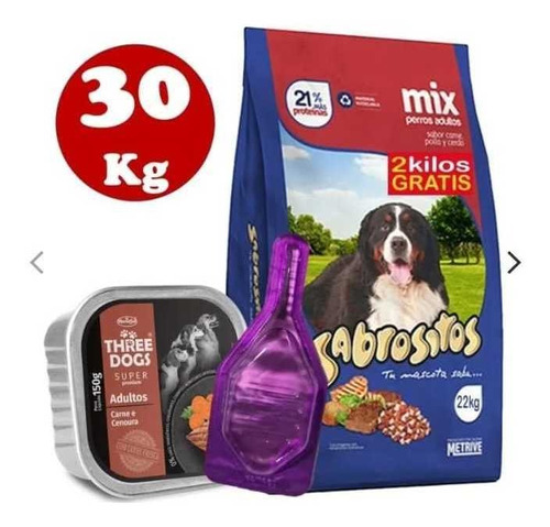 Sabrositos Premium Mix Adulto 30 Kg+ Regalo