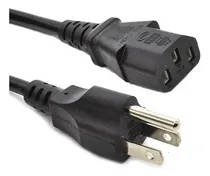 Comprar Cable Poder Corriente Cpu Computadora 1.5m Monitor 110v 10a