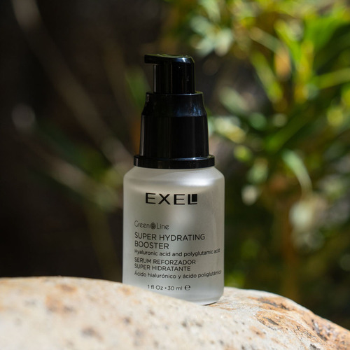 Serum Acido Hialuronico Vegano libre de Tacc y gluten Green Line Dermovegan Sincare Exel con Acido Poliglutamico Extracto de Aloe Vera Pantenol Provitamina B5 Extractos vegetales 30ml