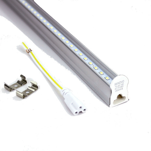 Lampara Led 18w T5 Canaleta Luz Blanca 1.20 Mt Pqte 10 Pzas