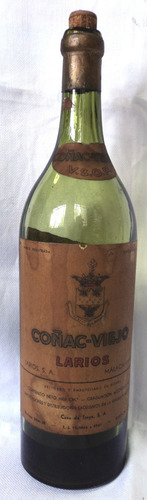 Antigua Botella Cognac Viejo Larios Malaga España G5 (Usado)