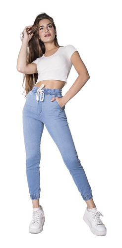 Jean Pantalon Mujer Jogger Jogging Chupin Elastizado