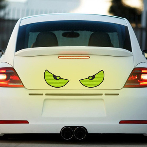 Etiqueta Engomada Del Coche De Los Etiqueta Engomada Verde
