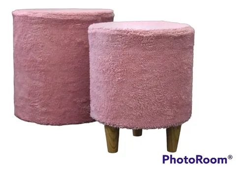 Puff Cilindrico Moderno Mueble