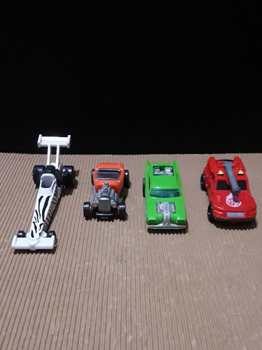 Hot Wheels Lote De 4 Autos - Mattel/ Vintage 90s