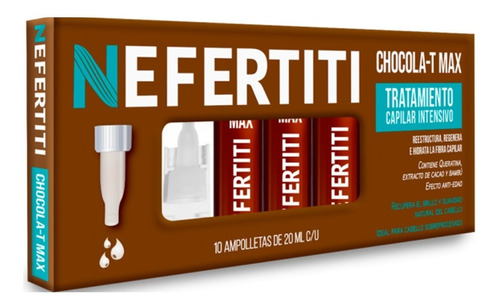 Nefertiti Ampolletas Trat. Chocolat Max P/cabello Maltratado