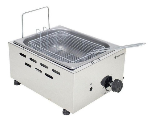 Imagen 2 de 2 de Freidora industrial Venâncio SFG112 5L plata