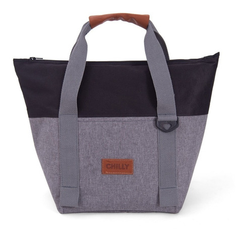 Imagen 2 de 8 de Bolso Térmico 10 Lts Diseño Negro Chilly