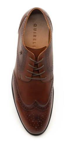 Imagen 6 de 6 de Quirelli 700102brandy Derby Bostoniano Zapato Para Caballero