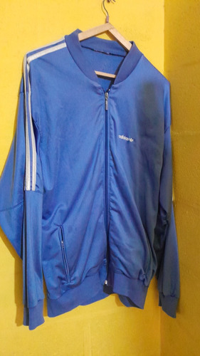 Campera adidas De Los 80 Celeste Talle Grande