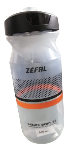 Termo Zefal Sense Soft 65 650 Ml Traslúcido Para Bicicleta