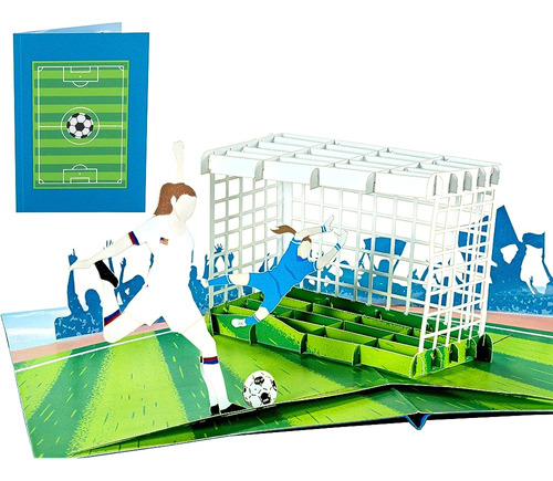 Wowpaperart Girl Soccer Player - Tarjeta De Felicitación 3d 