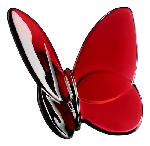 Figura De Mariposa Voladora De Cristal, Centro De Mesa, Rojo