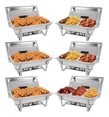 Juego De Buffet De Plato De Chafing 8qt De Horestkit, Servid