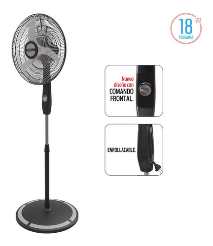 Ventilador De Pie Liliana 18 Pulgadas 75w 3 Velocidades