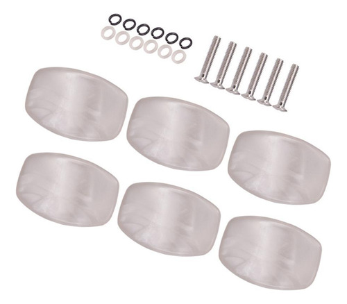 6pcs Botón Tono De Guitarra Eléctrica De Plástico Inicio