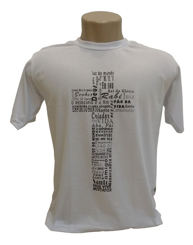 Camiseta Cruz Com Nomes Que Revelam Jesus Cristo