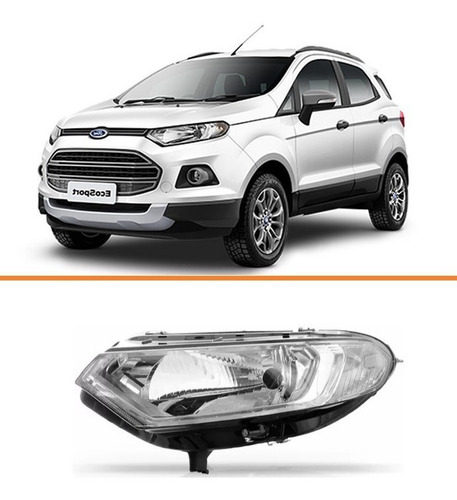 Farol Ford Ecosport 2013 2014 2015 2016 Lado Esquerdo C/led