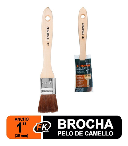 Brocha Pelo De Camello 1'' Truper 12466