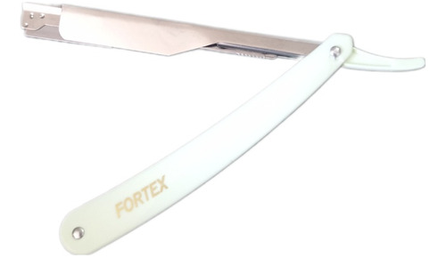 Navaja Plástica Fortex Blanca 2 Cuerpos Barberia Peluqueria