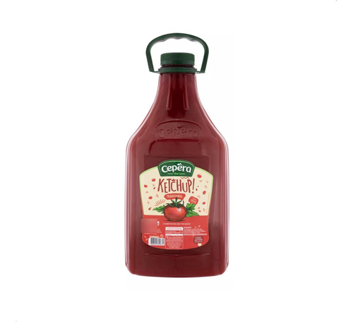 Kit C/2 Ketchup Galão Tradicional 3,5kg - Cepéra