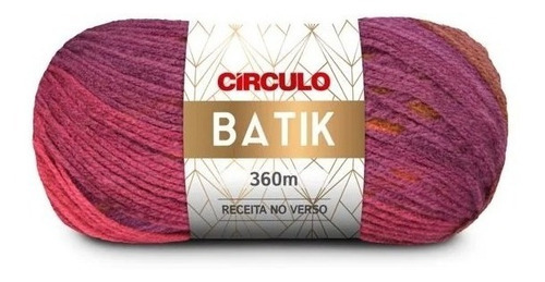 Lã Tricô Batik Circulo 360m 100g (277 Tex) 100% Acrílico Cor 9306 - Caqui