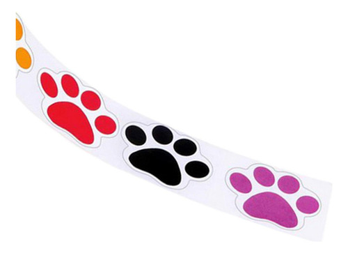 500 Piezas Multicolor Perro Pata Calcomanías Para Niños