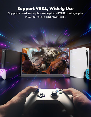 Monitor Portátil 4k 15.6 Pulgadas Usb-c Hdr Mmg