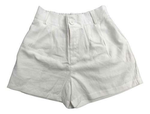 Short Sastrero Con Elástico En Cintura