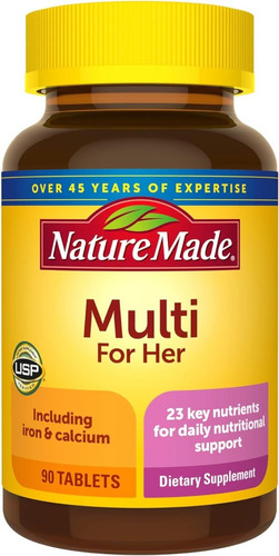 Multivitamínico Para Mujer Nature Made 90 Tabletas