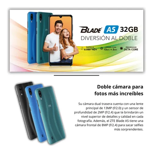 Telefono Celular Smartphone Zte A5 32gb Android Gps Lte Ips