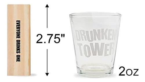 Artcreativity Torre Tumbling: Juego De Beber Para 4