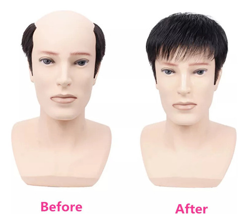 Pelucas Negras De Pelo Corto Para Hombre