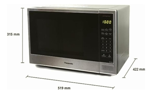 Horno De Microondas Panasonic Nn-sb646sruh 1.3 Pies Acabado