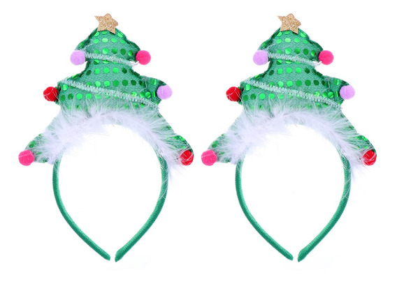 2 Sets8 Unids Navidad Alce Árbol Tocado Decorativo Pelo Cli 