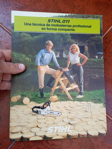 Antiguo Folleto Motosierras Stihl 011 