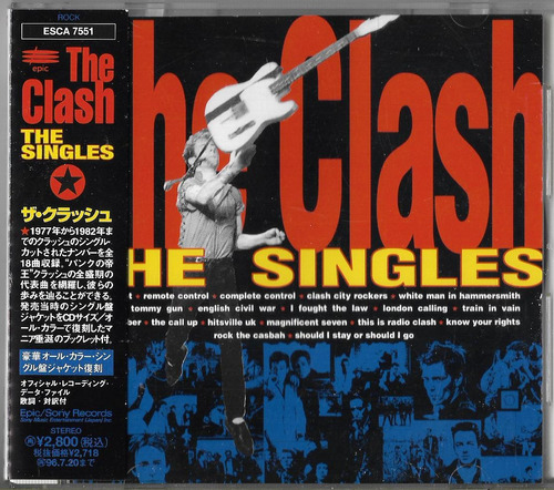 The Clash Cd The Singles Cd Japones Obi Japan Max_wal