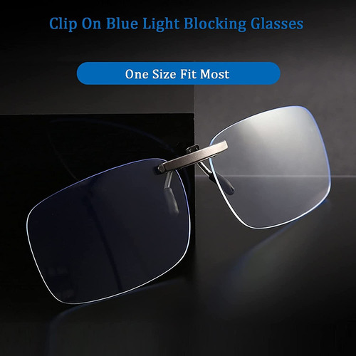 Gafas De Bloqueo De Luz Azul Con Clip Para Gafas Graduadas U