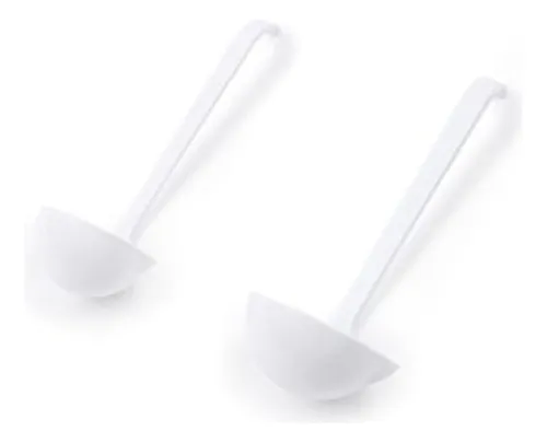 Juego De Mini Cucharones Fox Run, Plastico, 2 Piezas, Blanc