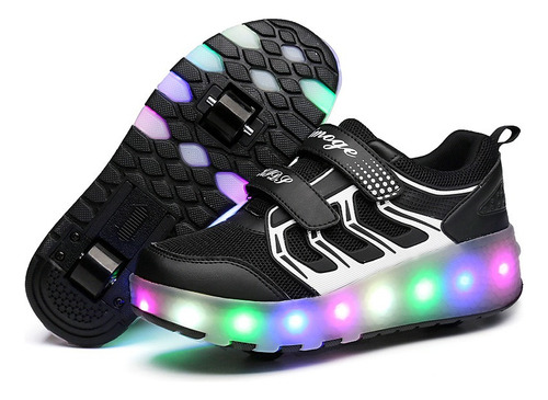 Patines Infantiles Led 2 Ruedas Tenis Ruedas Desmontables