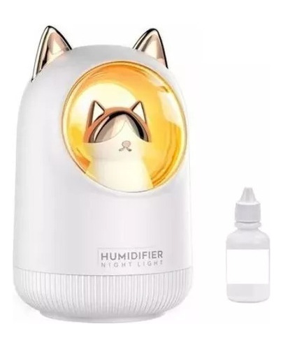 Difusor Humidificador Gato Night Light + Esencia