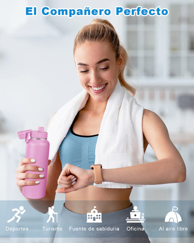 Mz Termo Acero Inoxidable Botella Agua Deportiva Topon