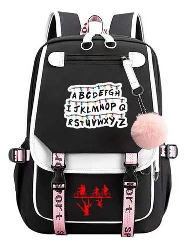 Aa Mochila Con Puerto De Carga Usb-stranger Things