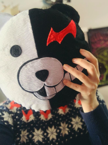 Imagem 3 de 5 de Almofada Pelúcia Danganronpa The Animation Monokuma Anime