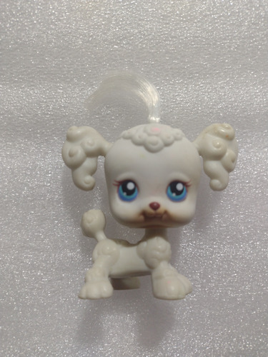 Juguete Littlest Pet Shop Poodle Blanco 1a Gen 2004 Hasbro 